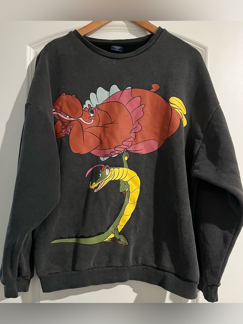 Hyacinth Hippo Ben Ali Gator Disney Sweatshirt Cakeworthy Fantasia Oversized M